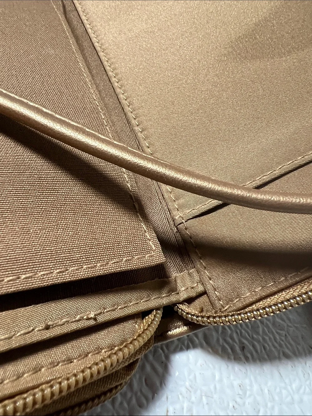 Gold Woven Crossbody Bag/Wallet -